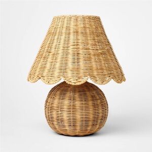 Studio McGee Table Lamp with Woven Base and Woven Shade